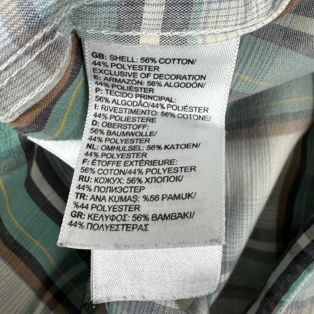 The North Face Hammets Button Up Shirt Plaid Pocket Mens Small S